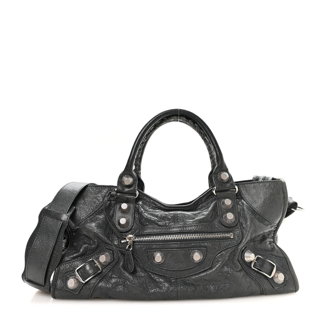 Balenciaga Agneau Giant 21 Silver Hardware Part Time Anthracite