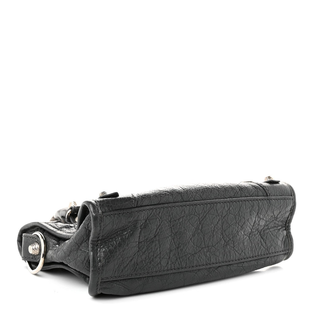 Balenciaga Agneau Giant 12 Silver Hardware Mini City Gris Fossile