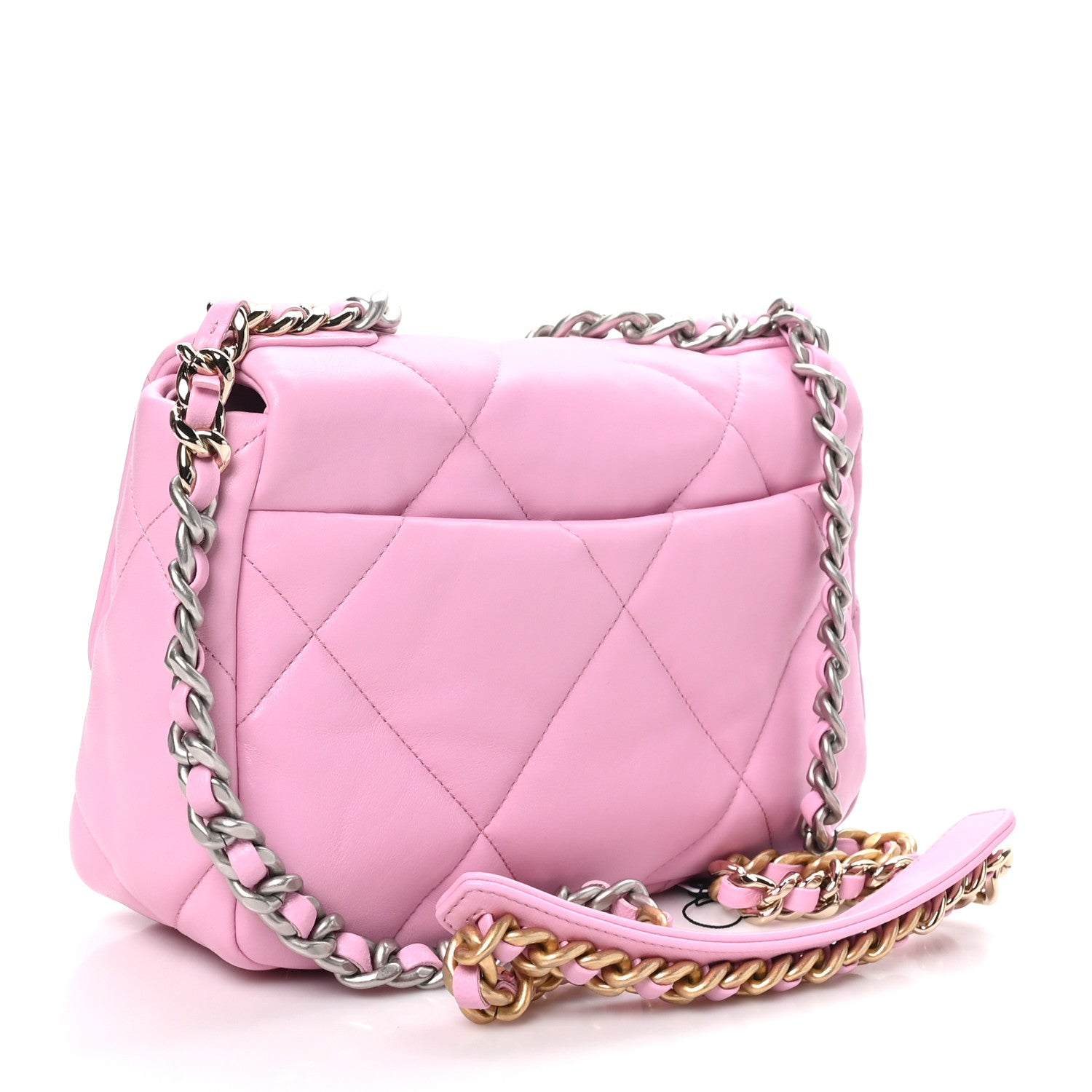 Chanel Lambskin Quilted Medium Chanel 19 Flap Lilac