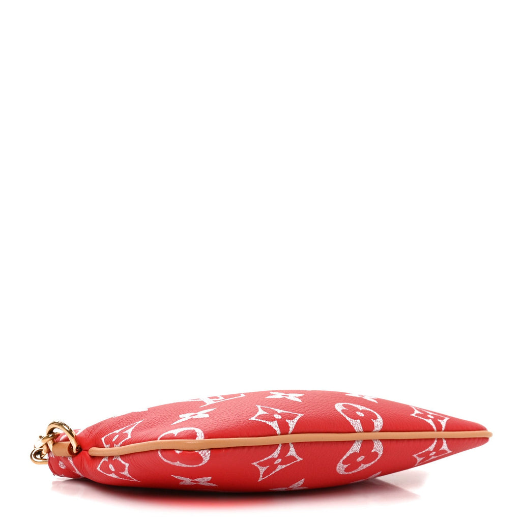 Louis Vuitton Calfskin Monogram Speedy P9 Bandouliere 50 Pochette Red