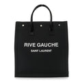 Saint Laurent Linen Calfskin Rive Gauche North South Tote Grey
