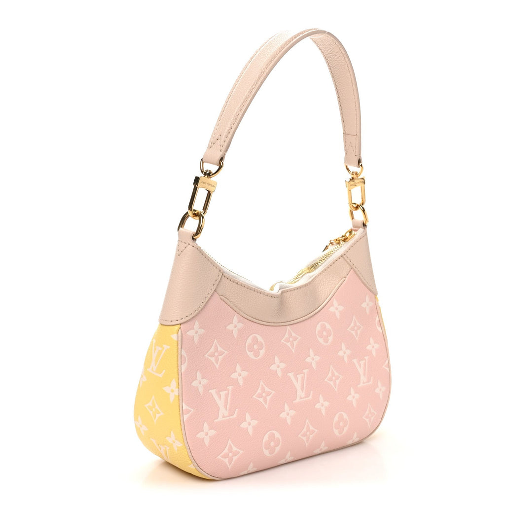 Louis Vuitton Empreinte Monogram Spring in the City Bagatelle NM Pink Beige Yellow