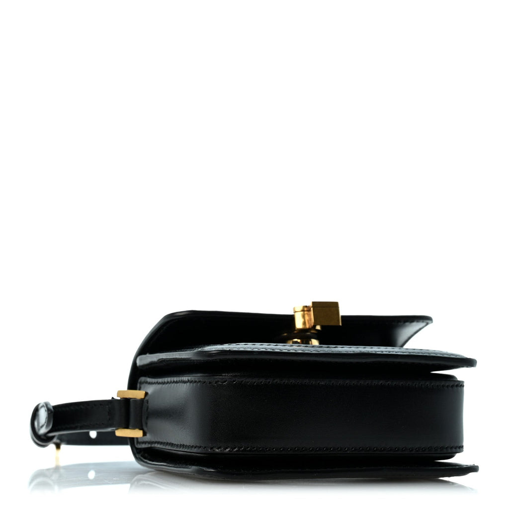Saint Laurent Smooth Calfskin Micro Solferino Satchel Black