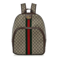 Gucci GG Supreme Monogram Medium Ophidia Day Backpack Brown