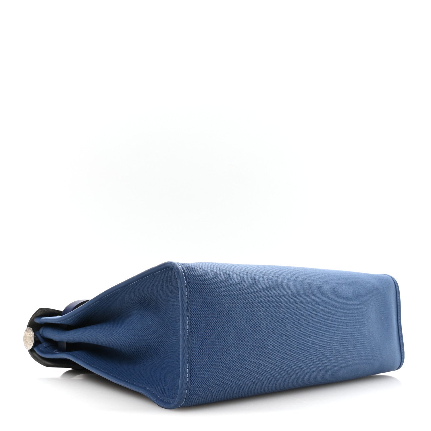 Hermès Military Toile Vache Hunter Herbag Zip 31 PM Bleu Brighton Bleu Saphir