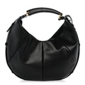 Saint Laurent Calfskin Mombasa Shoulder Bag Black