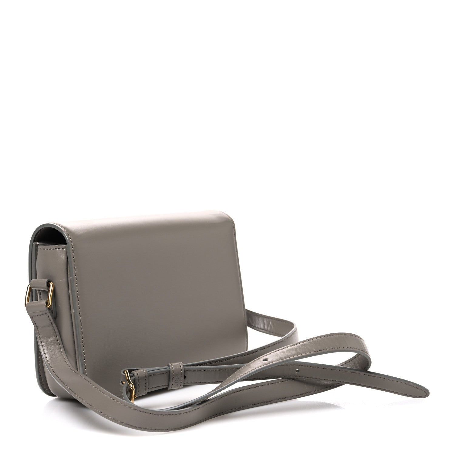 Celine Shiny Calfskin Teen Triomphe Pebble