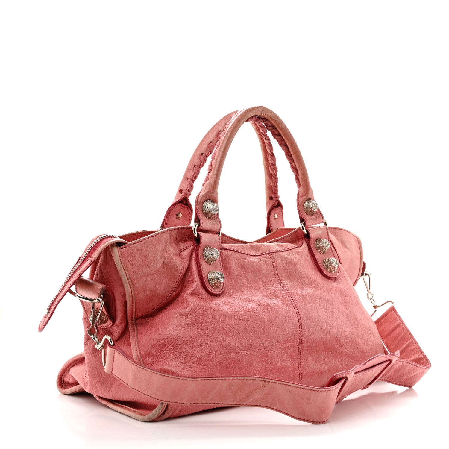 Balenciaga Agneau Giant 21 Silver Hardware Part Time Pivoine Pivoine