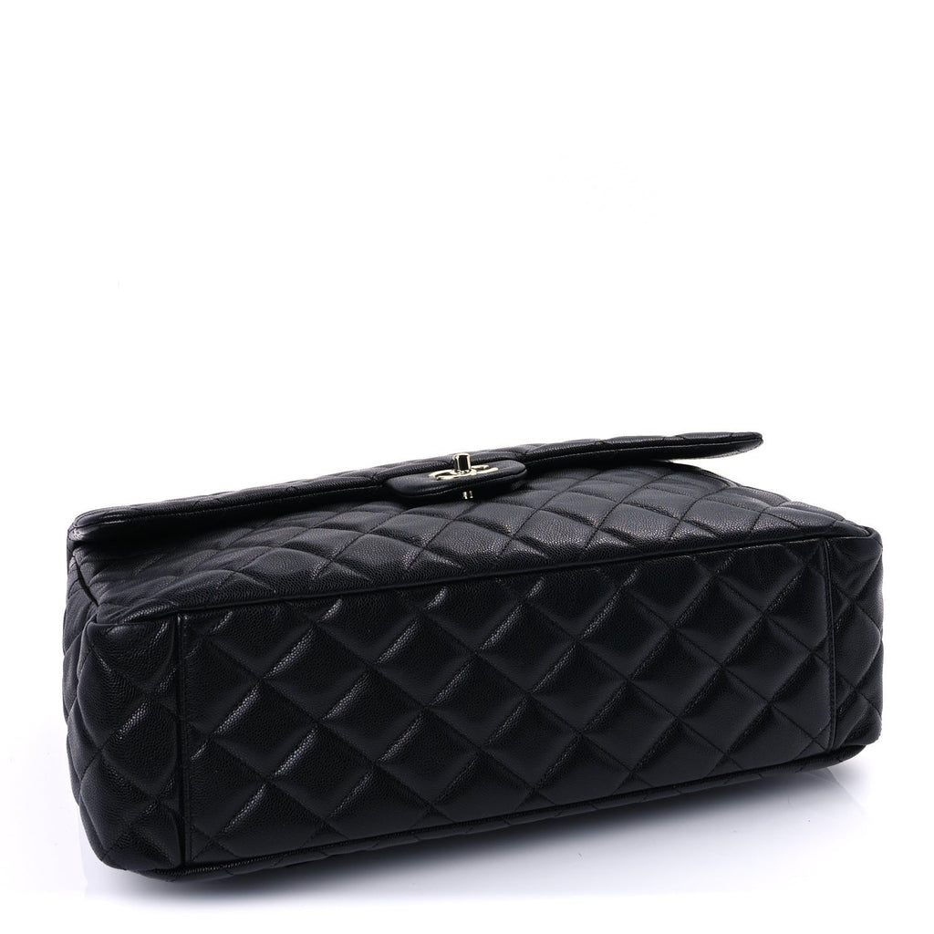Chanel Caviar Quilted XXL Travel Flap Bag Black