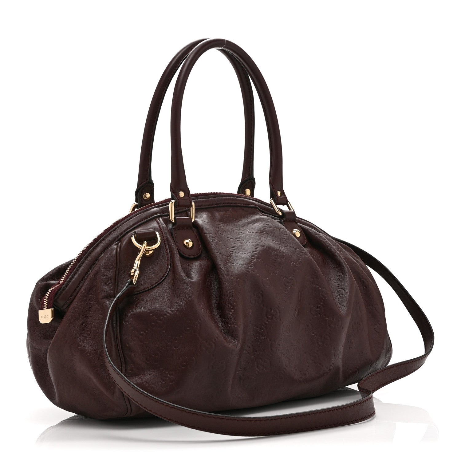 Gucci Guccissima Medium Sukey Boston Chocolate