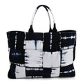 Bottega Veneta Denim Tie Dye Maxi Intrecciato Large Arco Tote Navy White