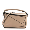Loewe Calfskin Mini Puzzle Bag Sand
