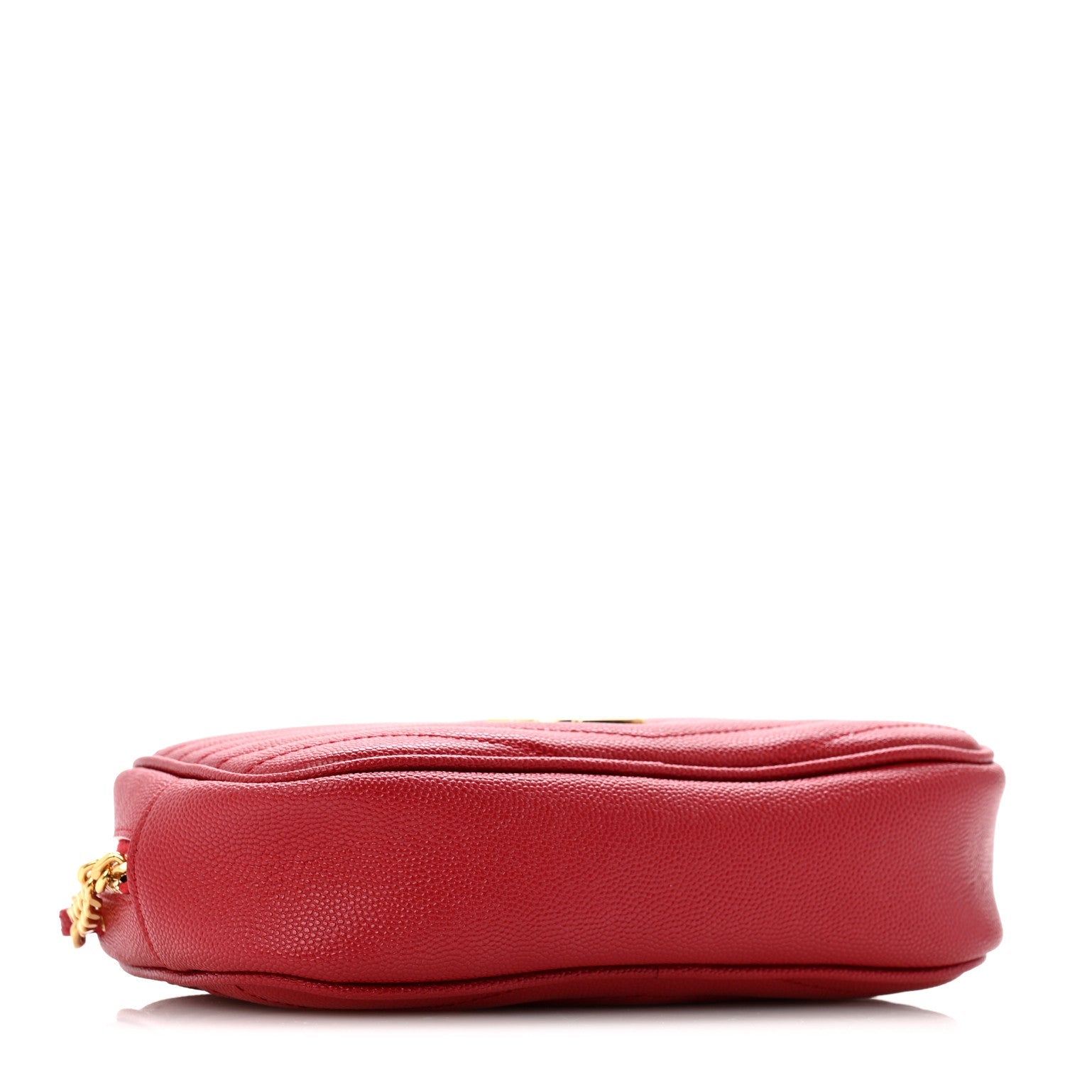 Saint Laurent Grain De Poudre Matelasse Monogram Mini Lou Camera Bag Opyum Red