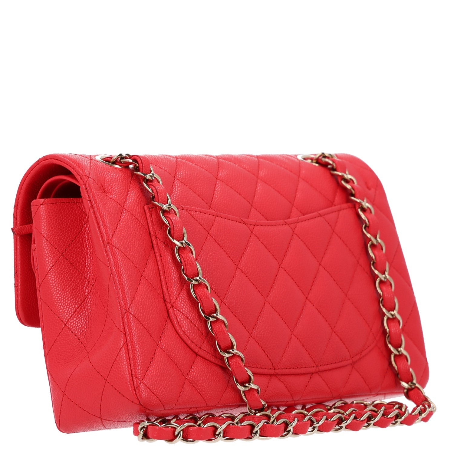 Chanel Caviar Quilted Small Double Flap Red