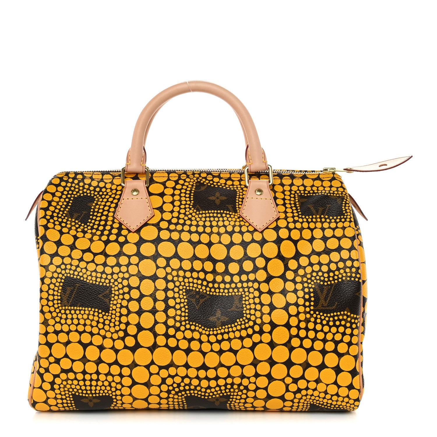 Louis Vuitton Monogram Kusama Town Speedy 30 Yellow