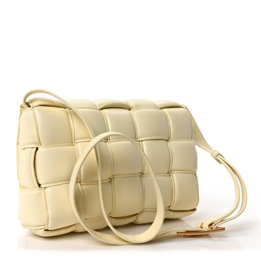 Bottega Veneta Nappa Maxi Intrecciato Padded Cassette Crossbody Bag Zest Washed