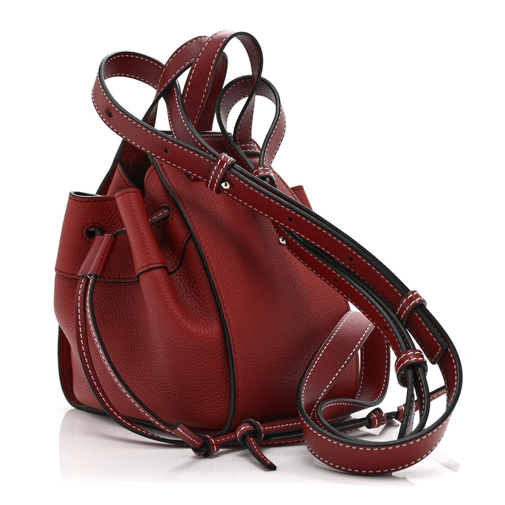 Loewe Soft Grained Calfskin Mini Hammock Shoulder Bag Dark Red