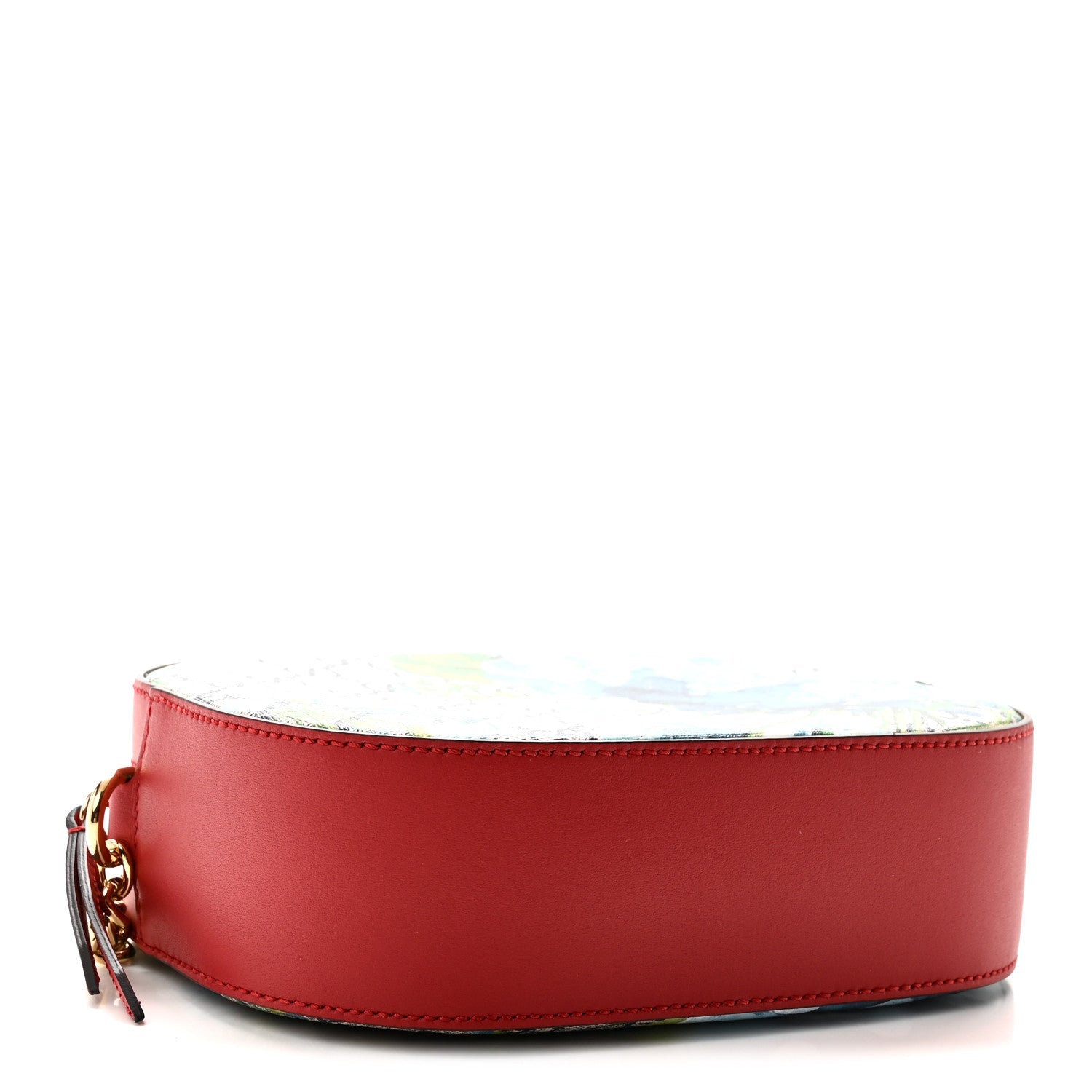 Gucci GG Supreme Monogram Blooms Mini Chain Shoulder Bag Beige Blue Navy Hibiscus Red