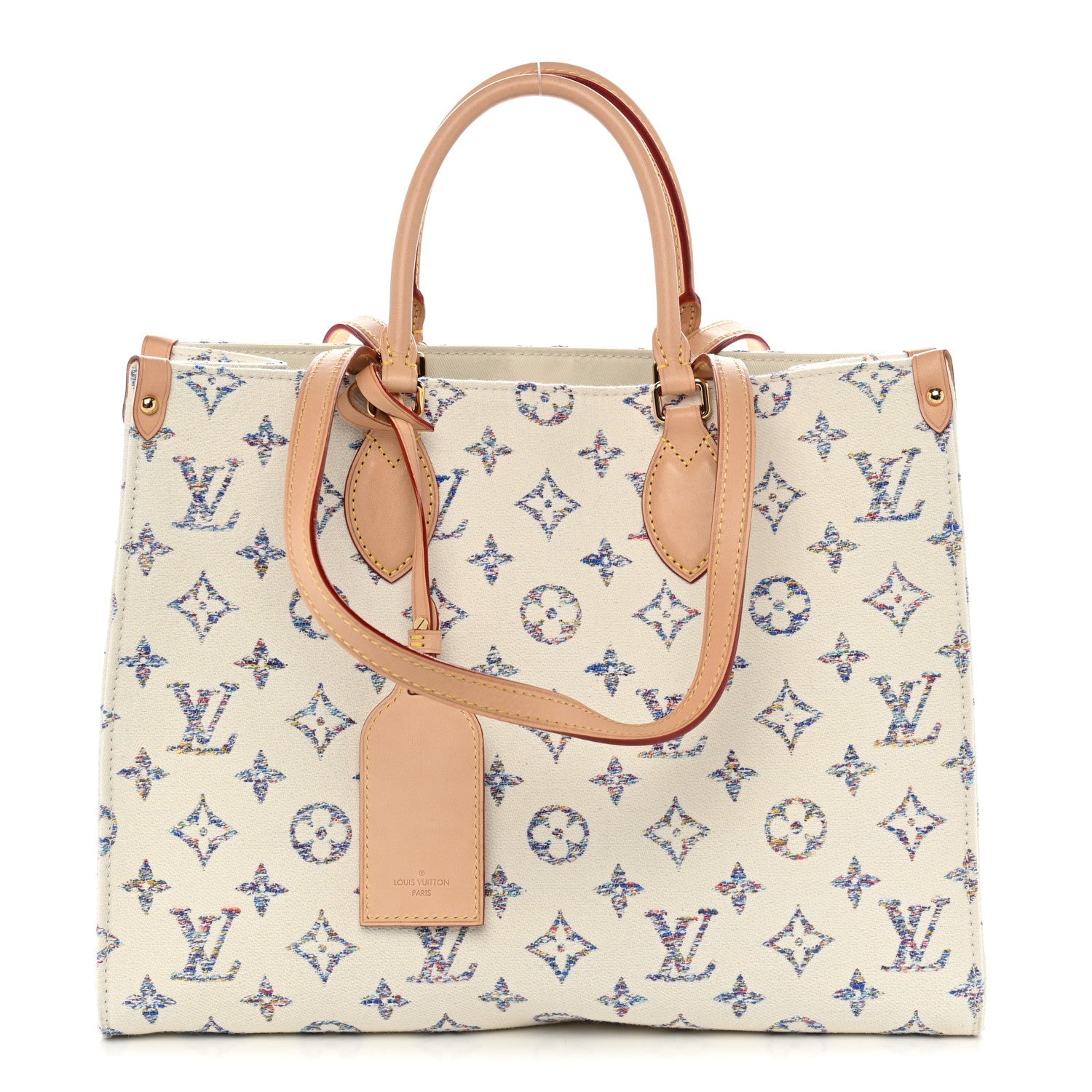 Louis Vuitton Monogram Jacquard Nautical Onthego MM Multicolor Beige
