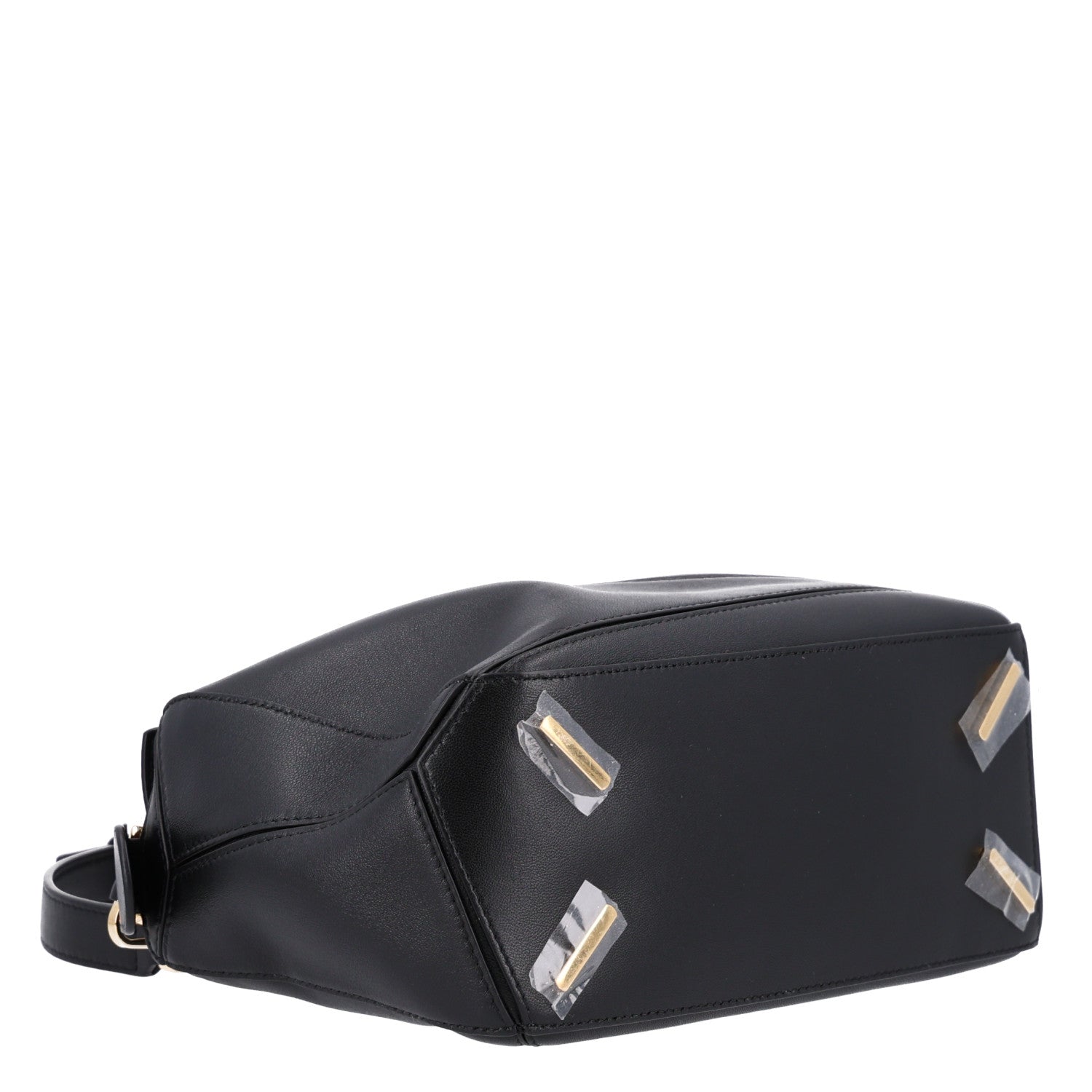 Loewe Nappa Lambskin Small Featherlight Puzzle Bag Black