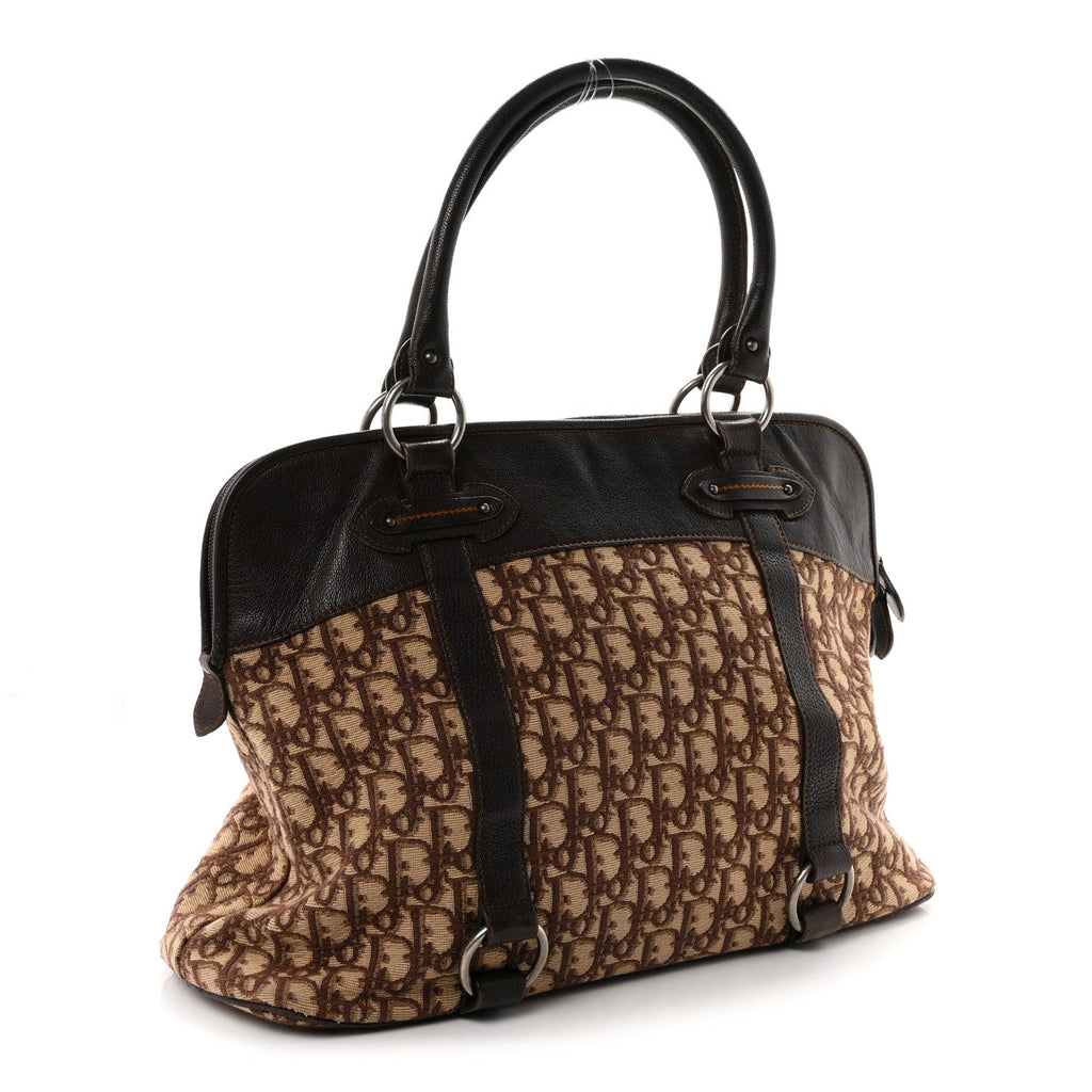 Dior Monogram Traveler Satchel Brown