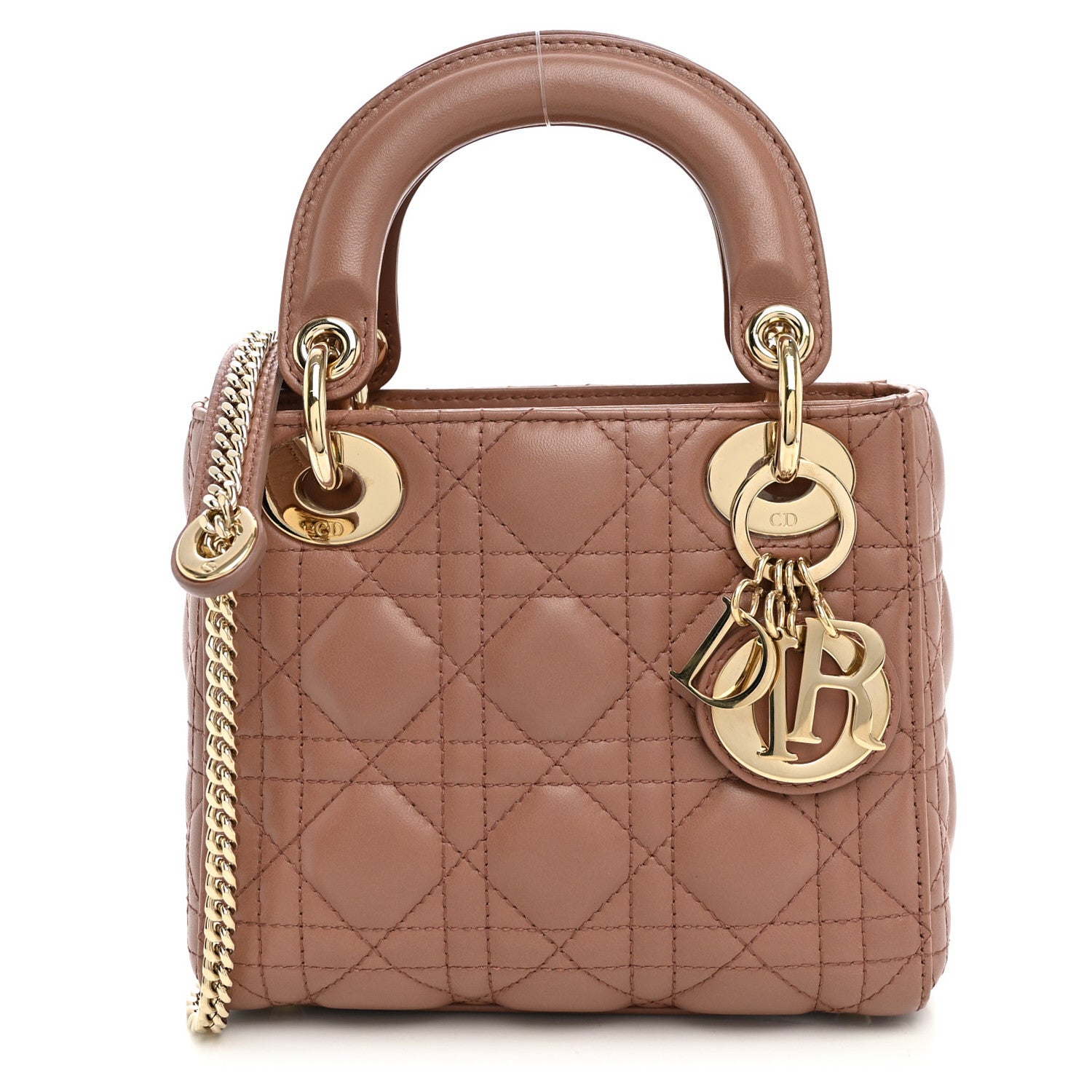 Dior Lambskin Cannage Mini Lady Dior Fard