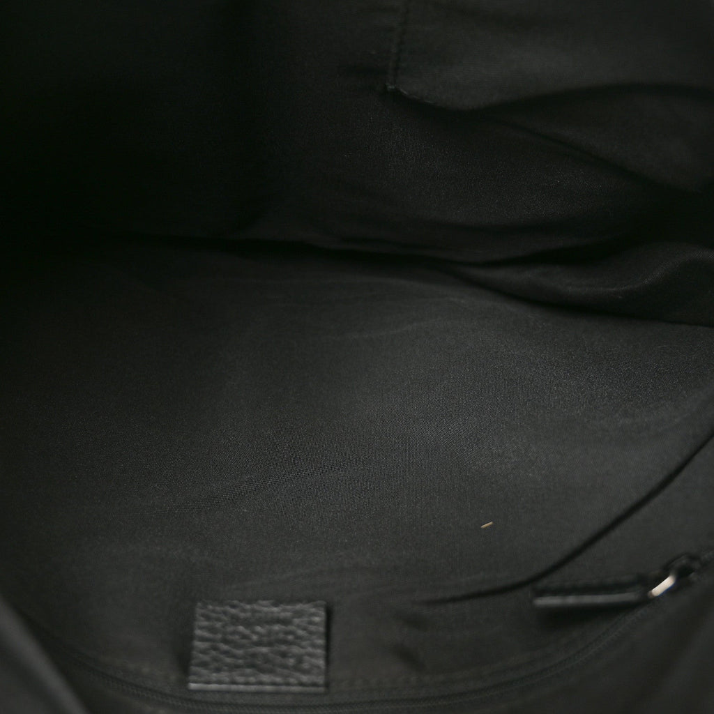 Gucci Monogram Medium Abbey Pocket Hobo Tote Black