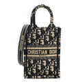 Dior Oblique Mini Book Tote Phone Bag Blue