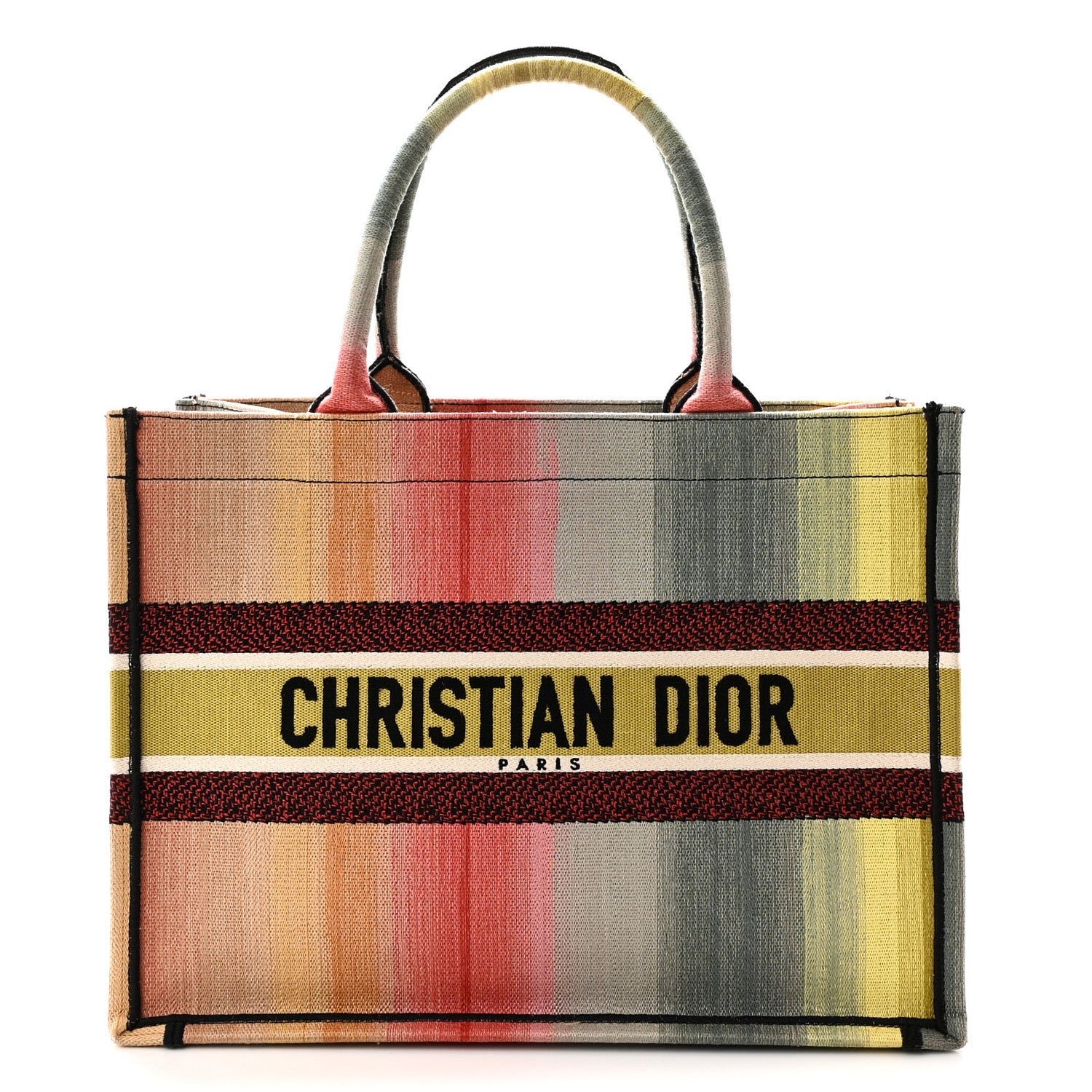 Dior Medium Dioraura Book Tote Multicolor front view