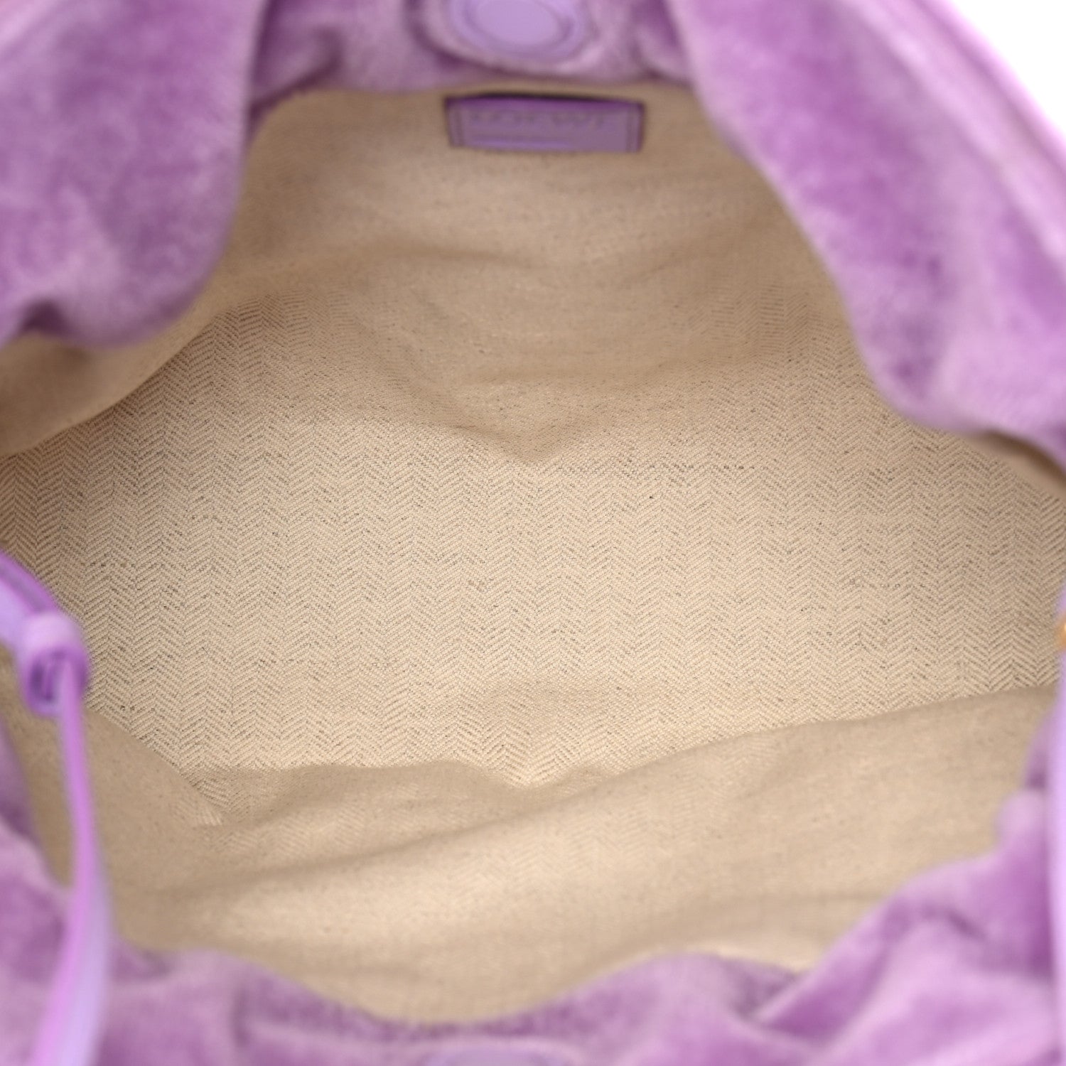 Loewe Mohair Flamenco Medium Knot Clutch Purple