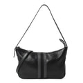Gucci Calfskin Web Small Lunetta Crossbody Bag Black