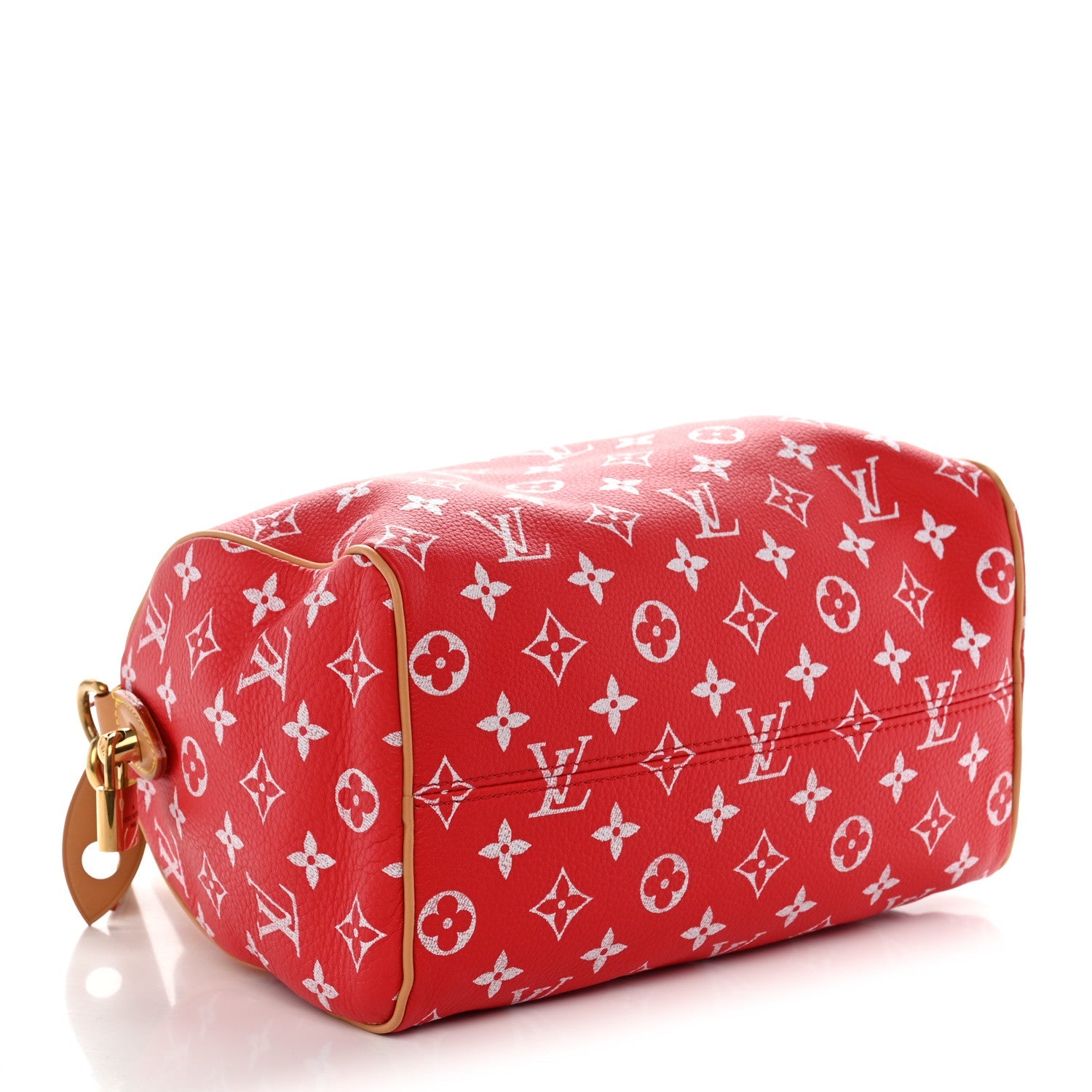 Louis Vuitton Soft Calfskin Monogram Speedy P9 Bandouliere 25 Red