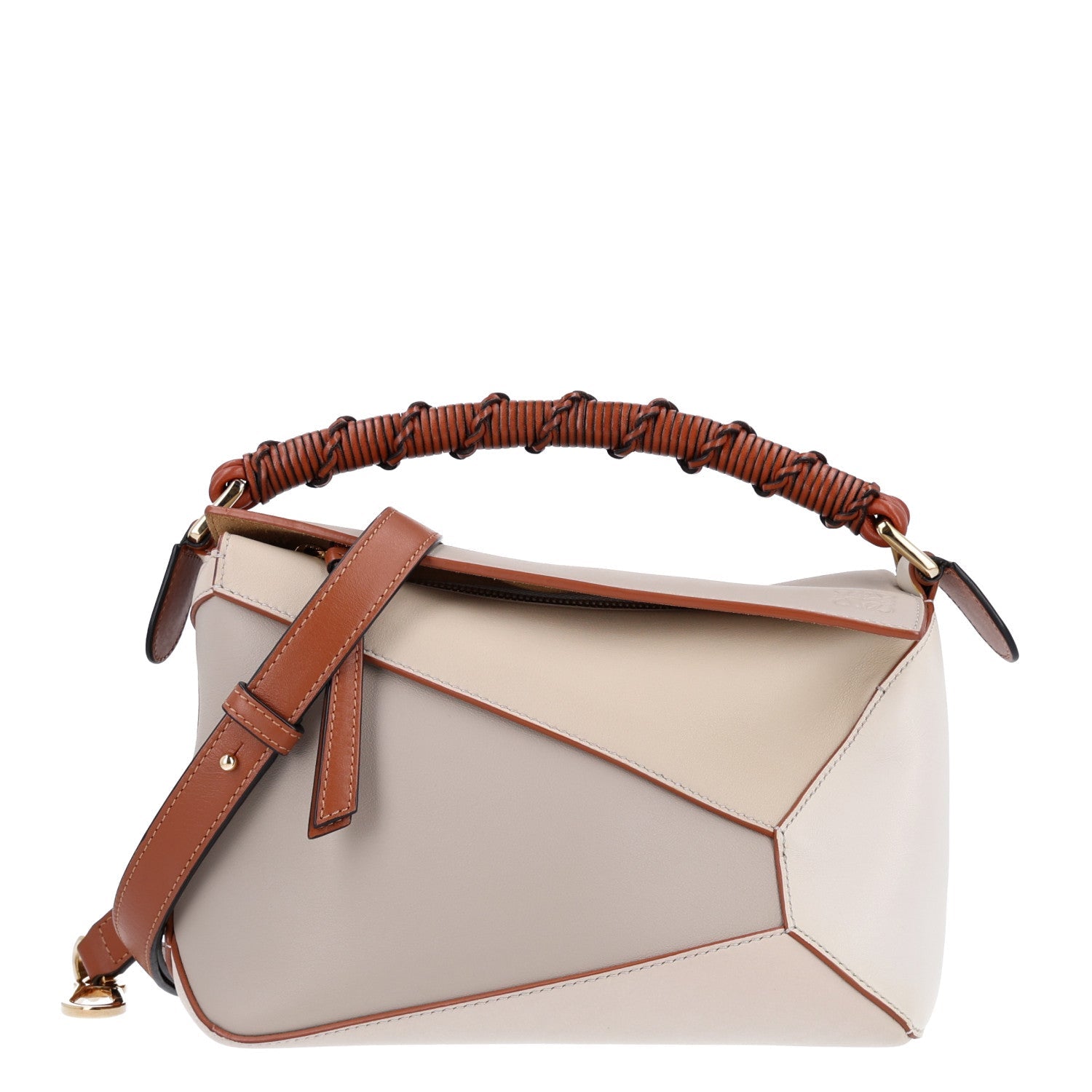 Loewe Calfskin Small Puzzle Edge Bag Ghost Soft White