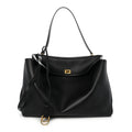 Balenciaga Smooth Calfskin Large Rodeo Top Handle Handbag Black