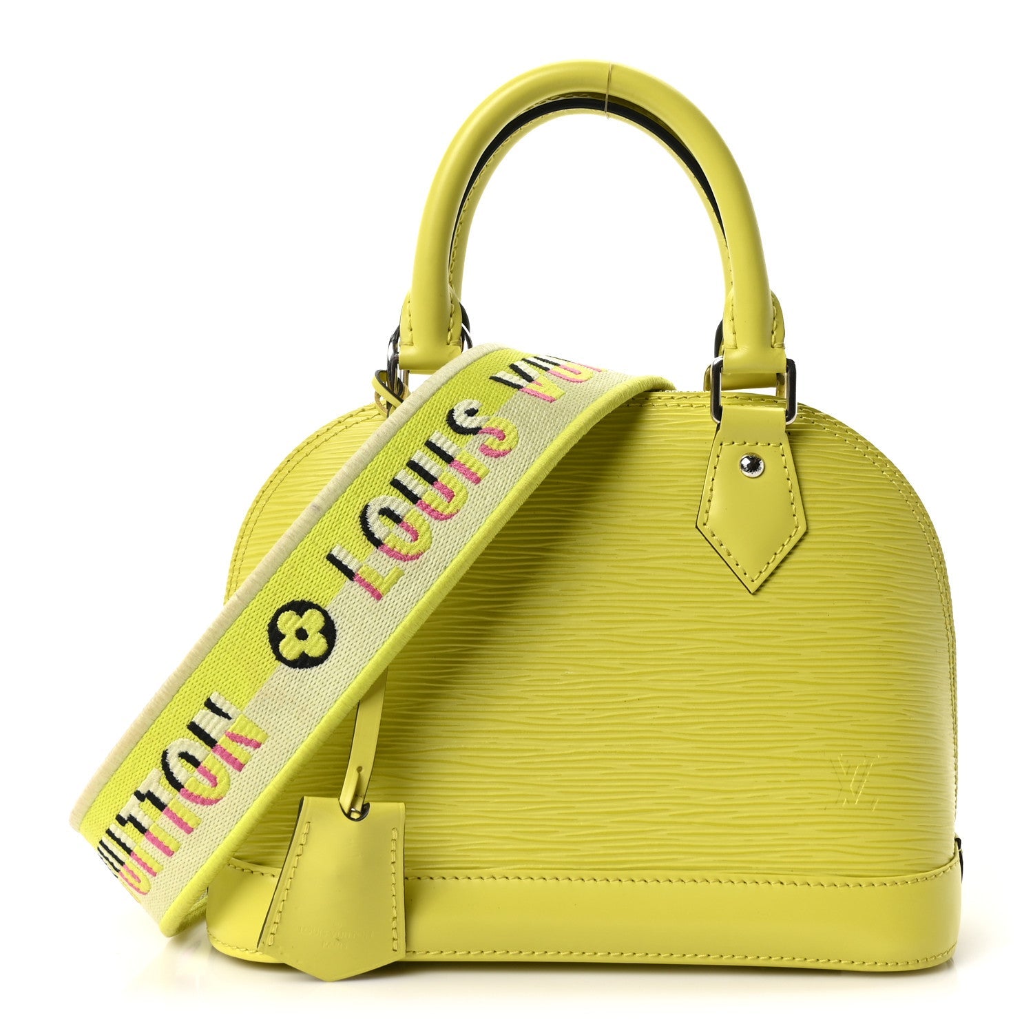 Louis Vuitton Epi Jacquard Alma BB Yellow Citron