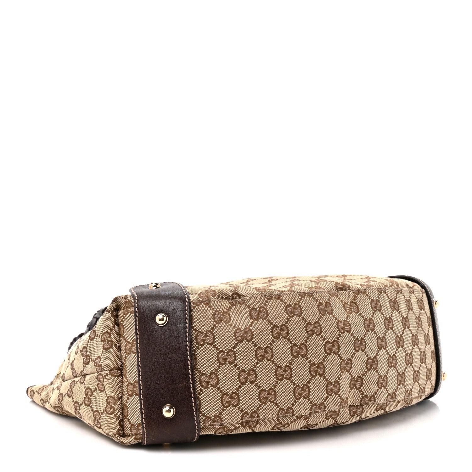 Gucci Monogram Small Pelham Shoulder Bag Dark Brown