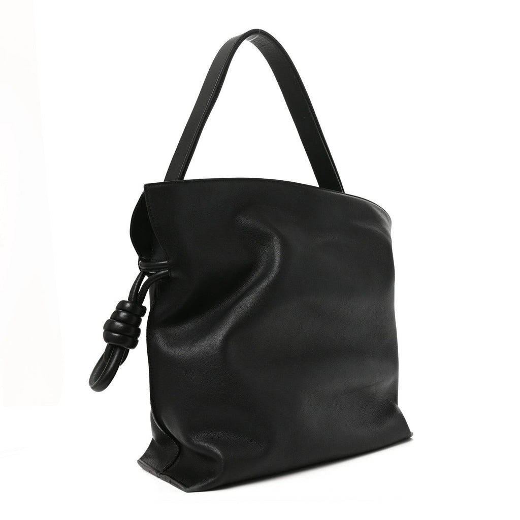 Loewe Calfskin Flamenco Knot Bag Black