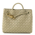 Bottega Veneta Nappa Intrecciato Small Andiamo Shoulder Bag Travertine