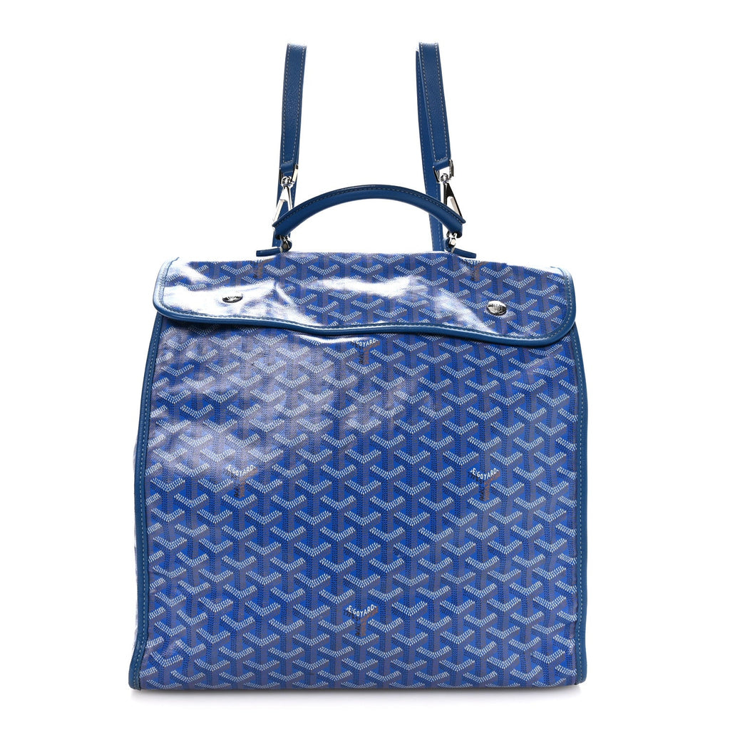 Goyard Goyardine Saint Leger Soft Briefcase Backpack Sky Blue