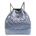 Chanel Iridescent Lambskin Calfskin Quilted Gabrielle Backpack Light Purple