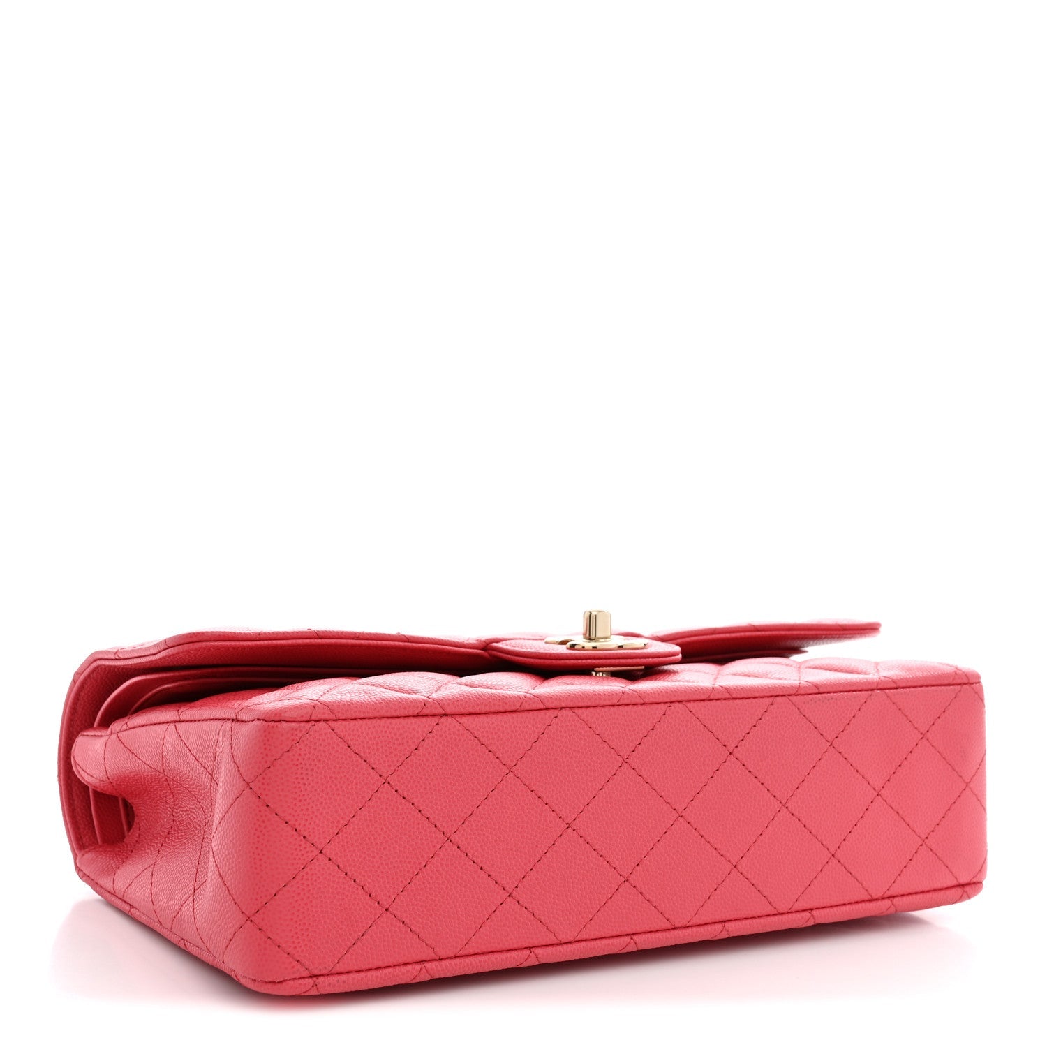 Chanel Caviar Quilted Medium Double Flap Dark Pink