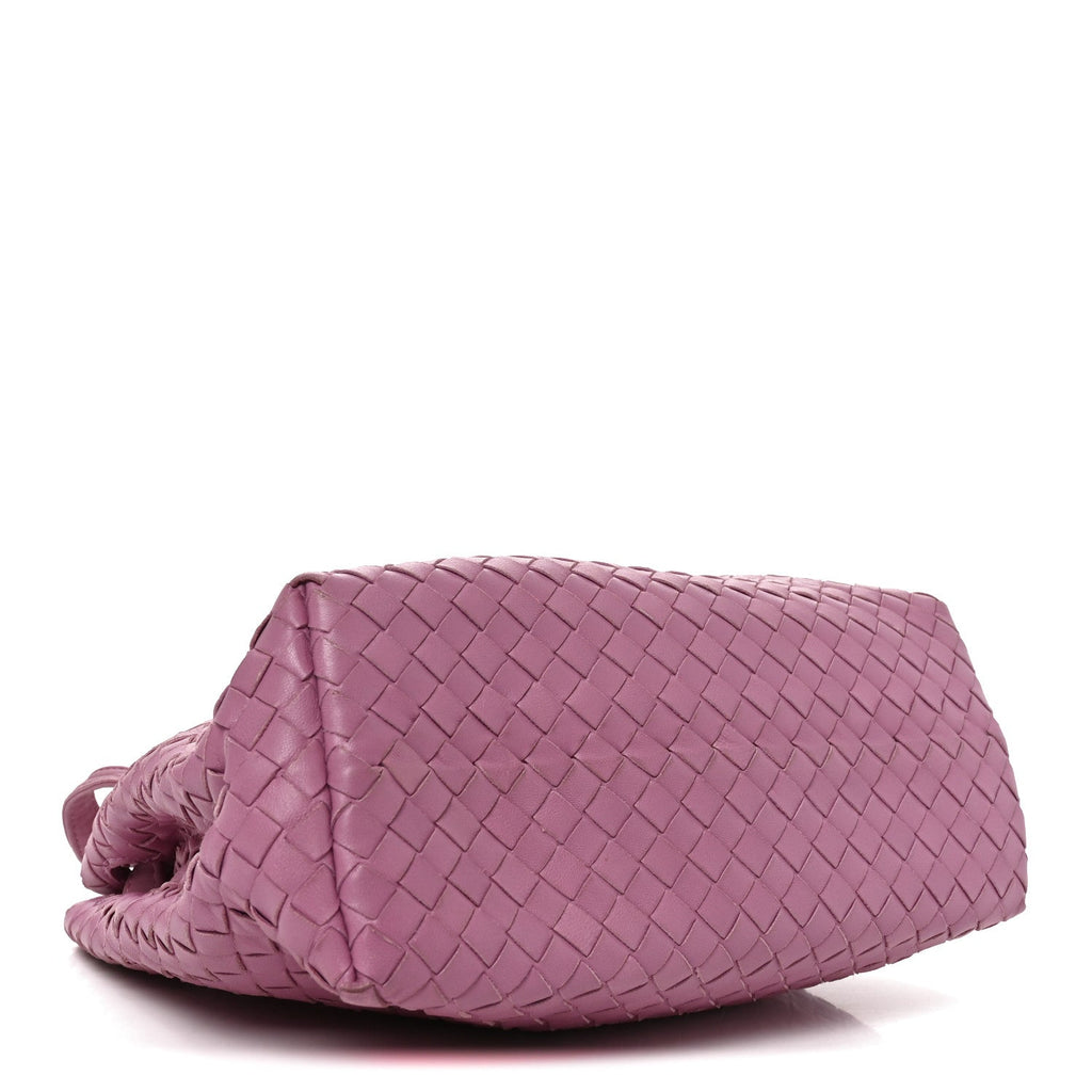 Bottega Veneta Nappa Intrecciato Small Garda Bag Pink side view