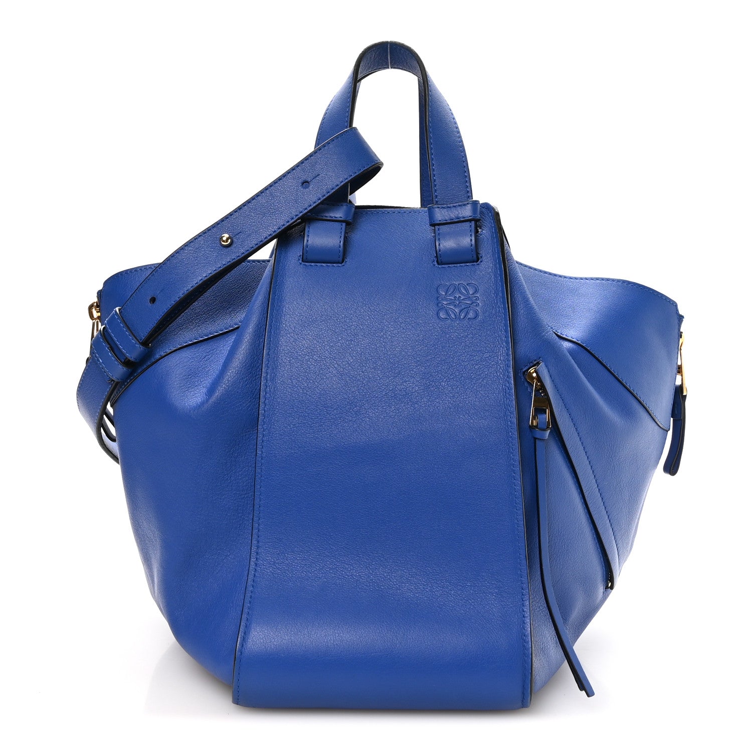 Loewe Calfskin Medium Hammock Shoulder Bag Electric Blue Electric Blue