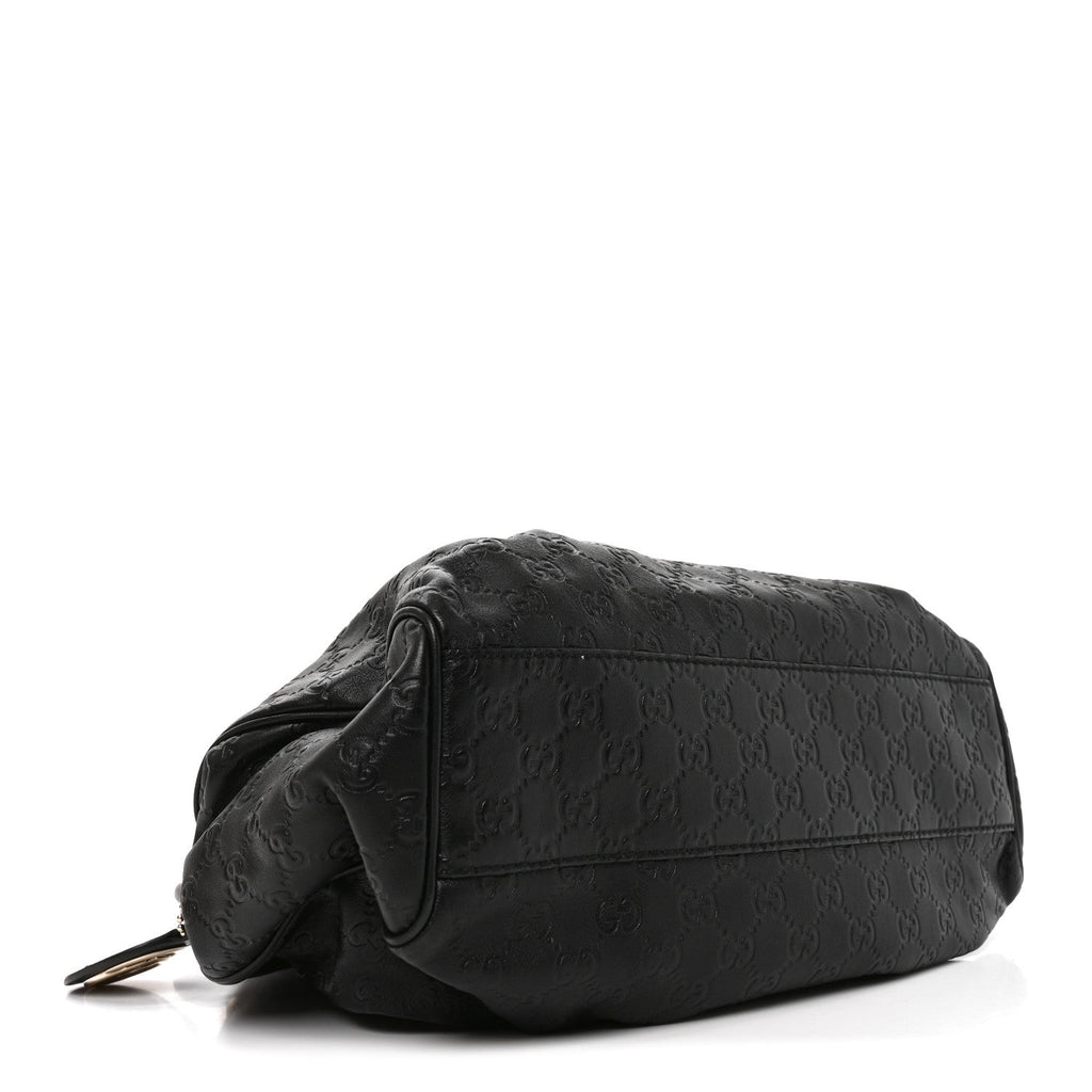 Gucci Guccissima Medium Sukey Tote Black