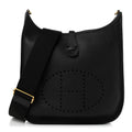 Hermès Taurillon Clemence Evelyne III PM Black