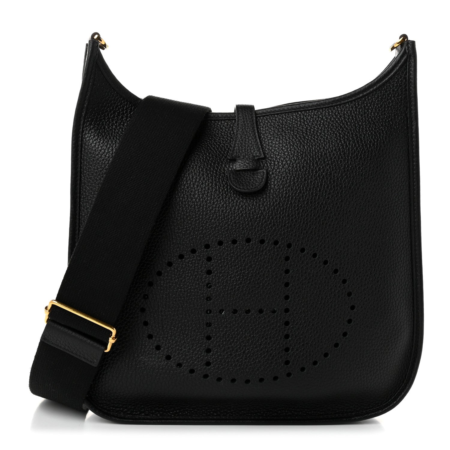 Hermès Taurillon Clemence Evelyne III PM Black
