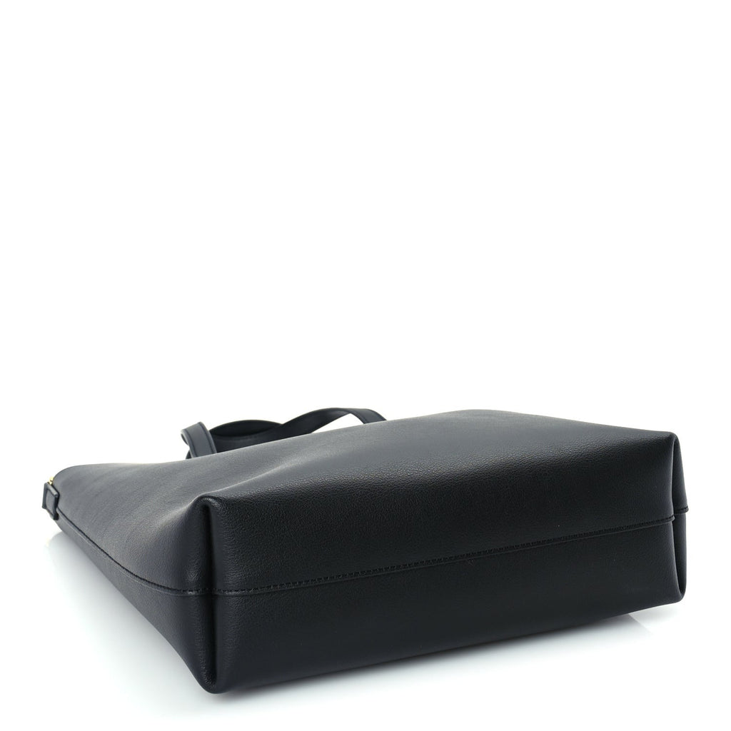 Saint Laurent Calfskin Toy Shopping Tote Black