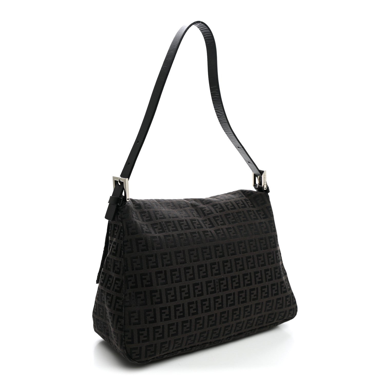 Fendi Zucchino Mama Baguette Black Moro