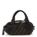 Fendi Zucca Nappa Nuvolata Vitello Tortuga Spy Bowler Tobacco Moro