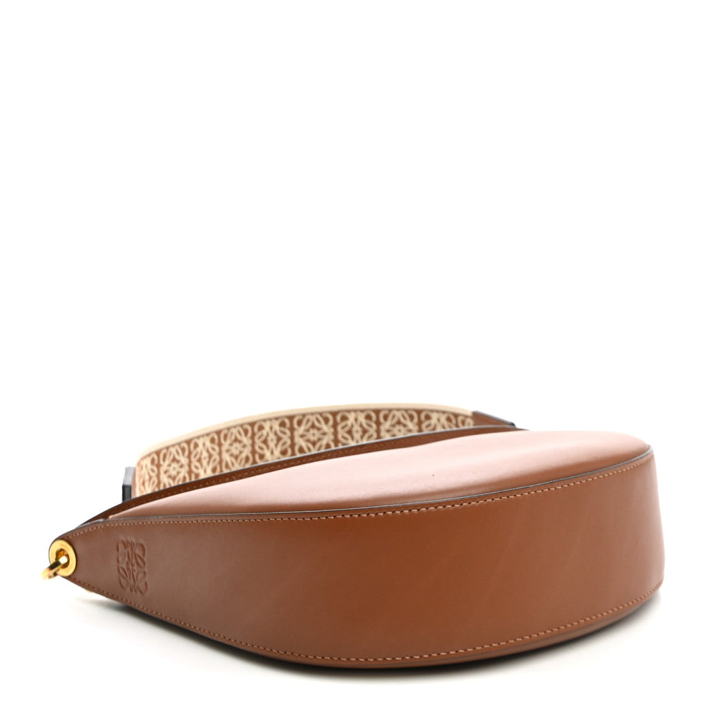 Loewe Satin Calfskin Jacquard Luna Bag Pecan